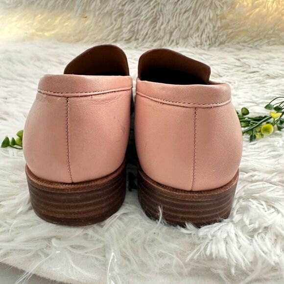 Madewell The Frances Leather Loafer in Pink Oyster Slip On Comfy Size 8.5 - Picture 6 of 11